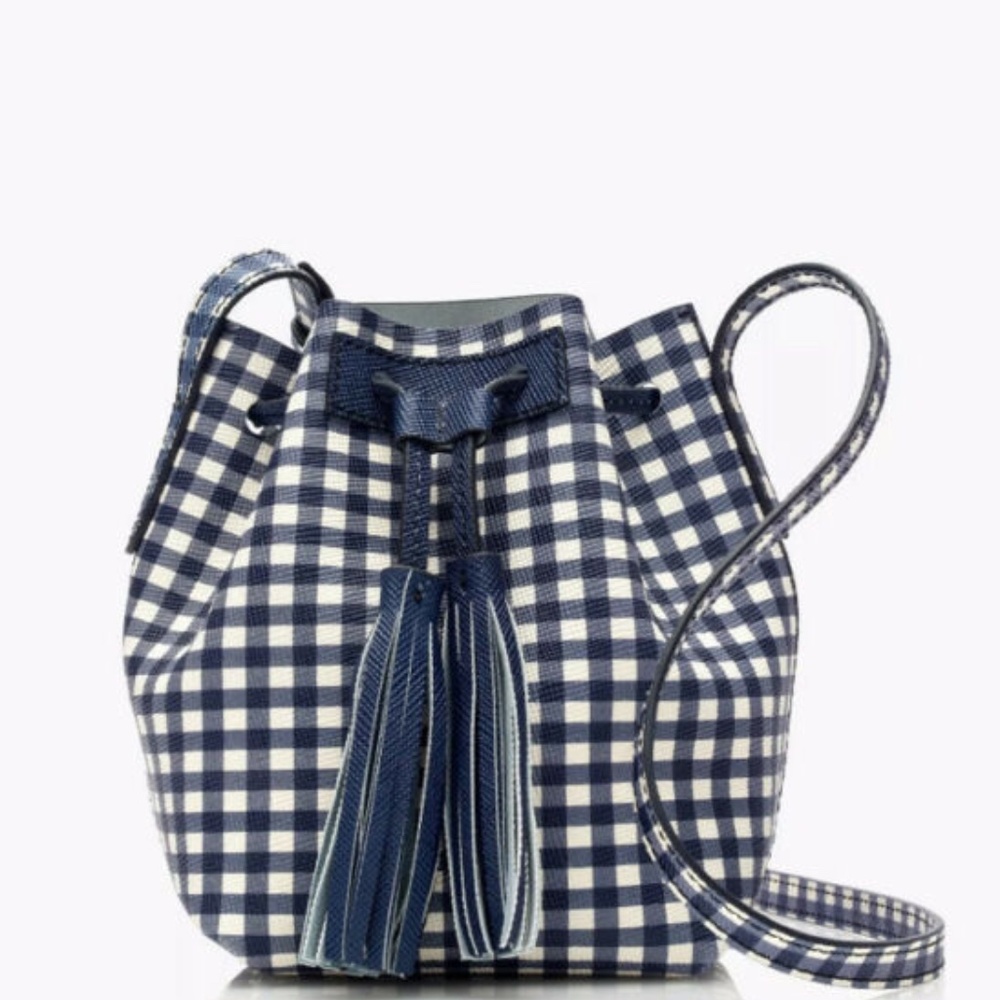 J. Crew | Tassel Tie Mini Leather Bucket Bag
